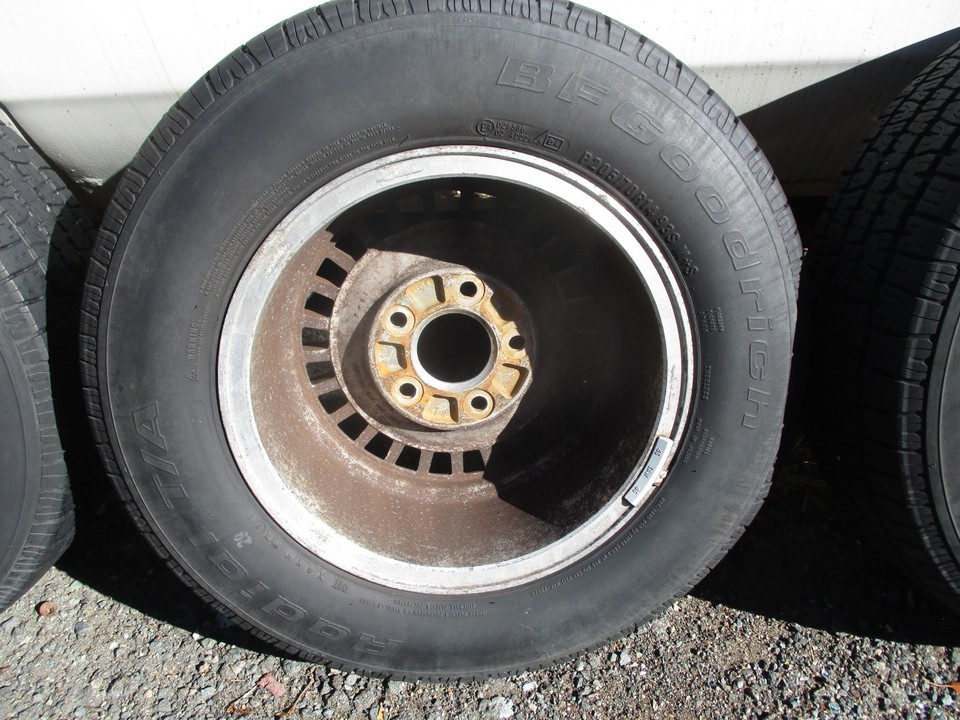 Finned Rims GM kelsey hayes wheels turbine gold finned wheels 14X7 nice rims only 4 ...