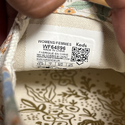 Keds x Rifle Paper Co Floral Slip On Platform Shoes Sz 9.5 W - NEW - Picture 8 of 11