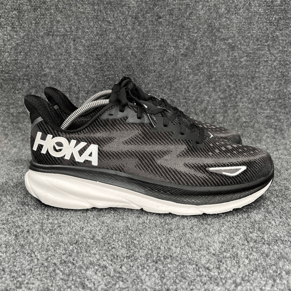 Hoka One One Clifton 9 Mens Size 11 Black Running Shoes Athletic Gym Sneakers HOKA Men main image 4