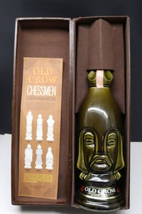 Old Crow Limited Edition Ceramic Chessmen Dark Pawn (EMPTY) Decanter