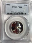 1963 Washington Silver Quarter PCGS PR66