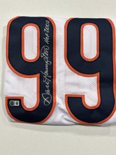 Dan Hampton Autographed Chicago Bears Jersey “HOF 2002” Insc. Beckett