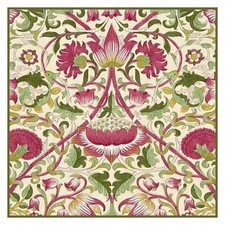 Arts and Crafts Loden Pink Green by William Morris Counted Cross Stitch Pattern