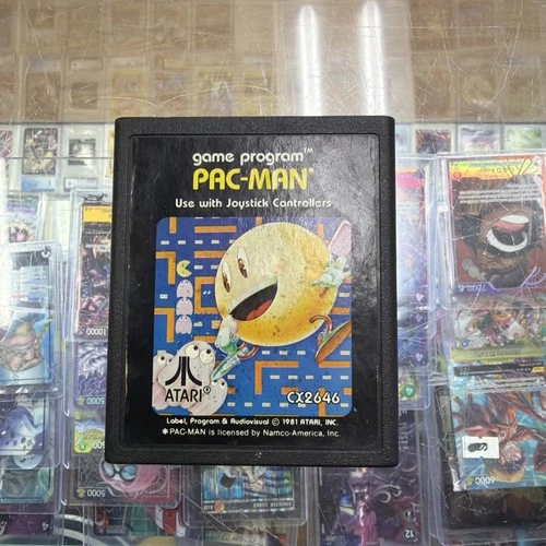 Atari 2600 Game Program Pac-Man cx2646 1981 video game cartridge FREE SHIPPING