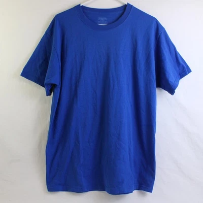 JERZEES T-Shirt Col Rond Manches Courtes Bleu Vibrant Homme Taille Large - Photo 1/4