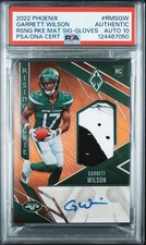 2022 Phoenix Garrett Wilson Rising Rookie Mat Auto /99 Auth Auto PSA 10 POP 1!