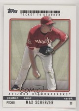 2009 Topps Ticket To Stardom Max Scherzer #39 jm6