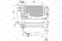 LadeluftküHler Valeo 818655 FüR Toyota Yaris Urban Cruiser Verso NLP110_ NLP110R