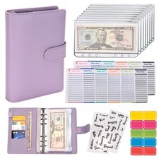 NICOOTHBudget Binder Cash Envelopes A6 Money Saving with A6, Purple