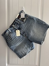 Levi's 501 High Rise Denim Shorts Blue Size 29 Button Fly Relaxed Fit 5-Pocket