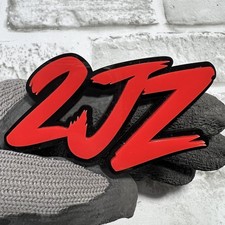 1pc 2jz Engine Emblem 3d Acrylic Custom Multicolor Exterior Trunk Fender Badge