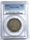1901-S Barber Half Dollar : PCGS VG08