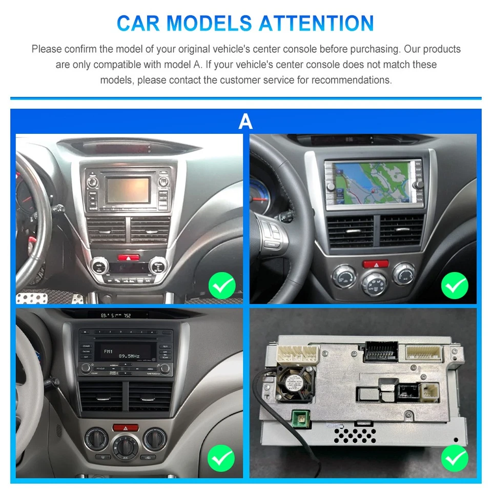 Android15 para Subaru Forester Impreza WRX 2008-2012 CarPlay GPS rádio carro estéreo - Imagem 2 de 4