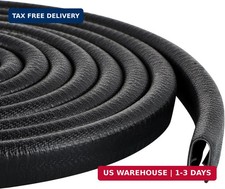 Rubber Edge Trim Guard 10ft/3m, Adhesive Free Door Edge Protector, U Shape Edge
