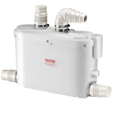 500W 29GPM Macerator Pump 26ft Head Lift 0.7 HPSewage Disposal Pump Small Spaces