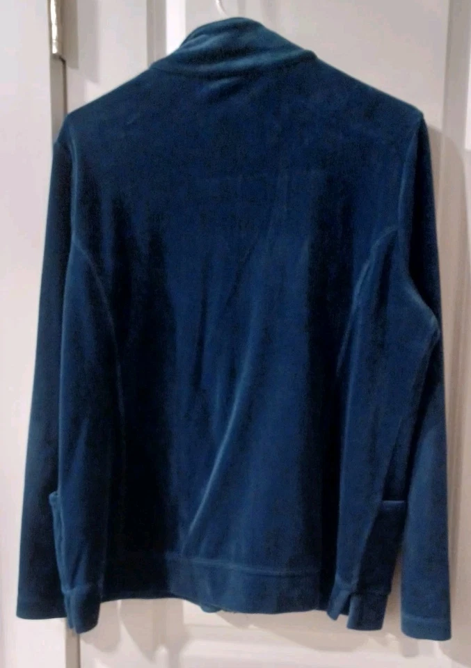 Женский спортивный костюм Y2K размер L синий велюр 2 предмета Athleisure  - Изображение 4 из 4