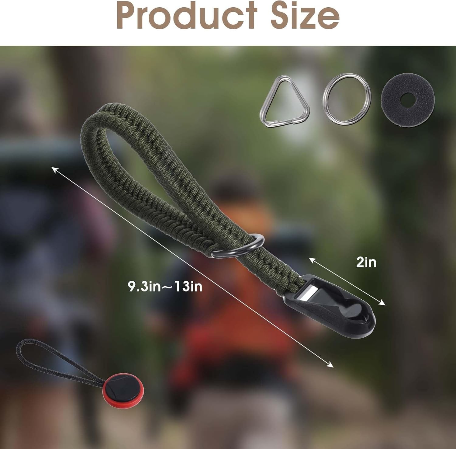 Camera Wrist Strap for SLR Digital Cameras Camcorders, Quick Release Braided... 