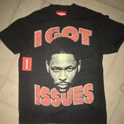 4Hunnid I Got Issues Graphic Black Men's Cotton Short Sleeve T-Shirt
