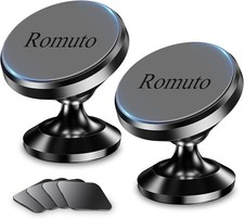   2-Pack   Magnetic Phone Holder for Car Dashboard  Strong Magnet  iPhone Black