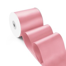 Pink Satin Ribbon 3 Inch 25 Yards Wide Solid Fabric Grand Opening Chair Sash