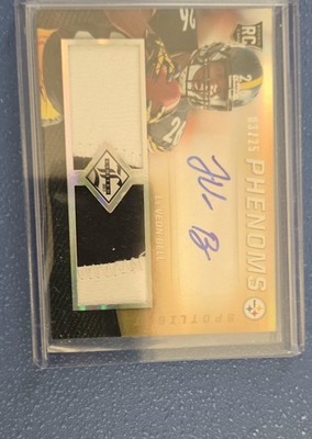 2013 Panini Limited - Phenoms Le'Veon Bell #221 Spotlight Gold /25 (AU, MEM, RC)