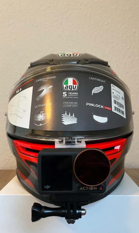 AGV K6/K6S -Chin Mount- GoPro Action Cam Kinn Halterung
