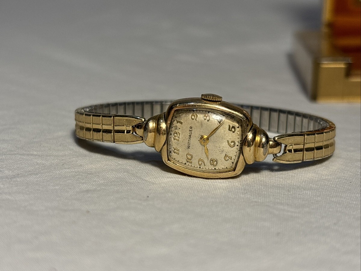 Vintage Longines Wittnauer Womens 14k Gold Wrist Watch Gold Vintage Longines Wittnauer Womens 14k Gold Wrist Watch Gold