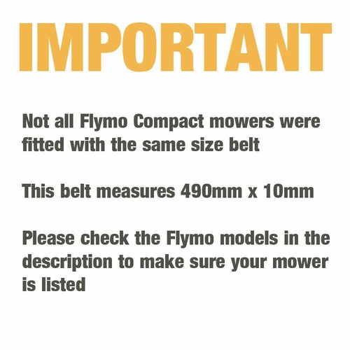 Drive Belt Fits Flymo Easi Glide 330 Glider 350 Lawnmower - Picture 13 of 13