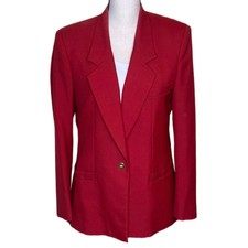 Sterling & Hunt Women's Red Jacket Size 10