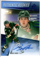 2023-24 SP Game Used Authentic Rookies Autograph #238 Brock Faber Wild
