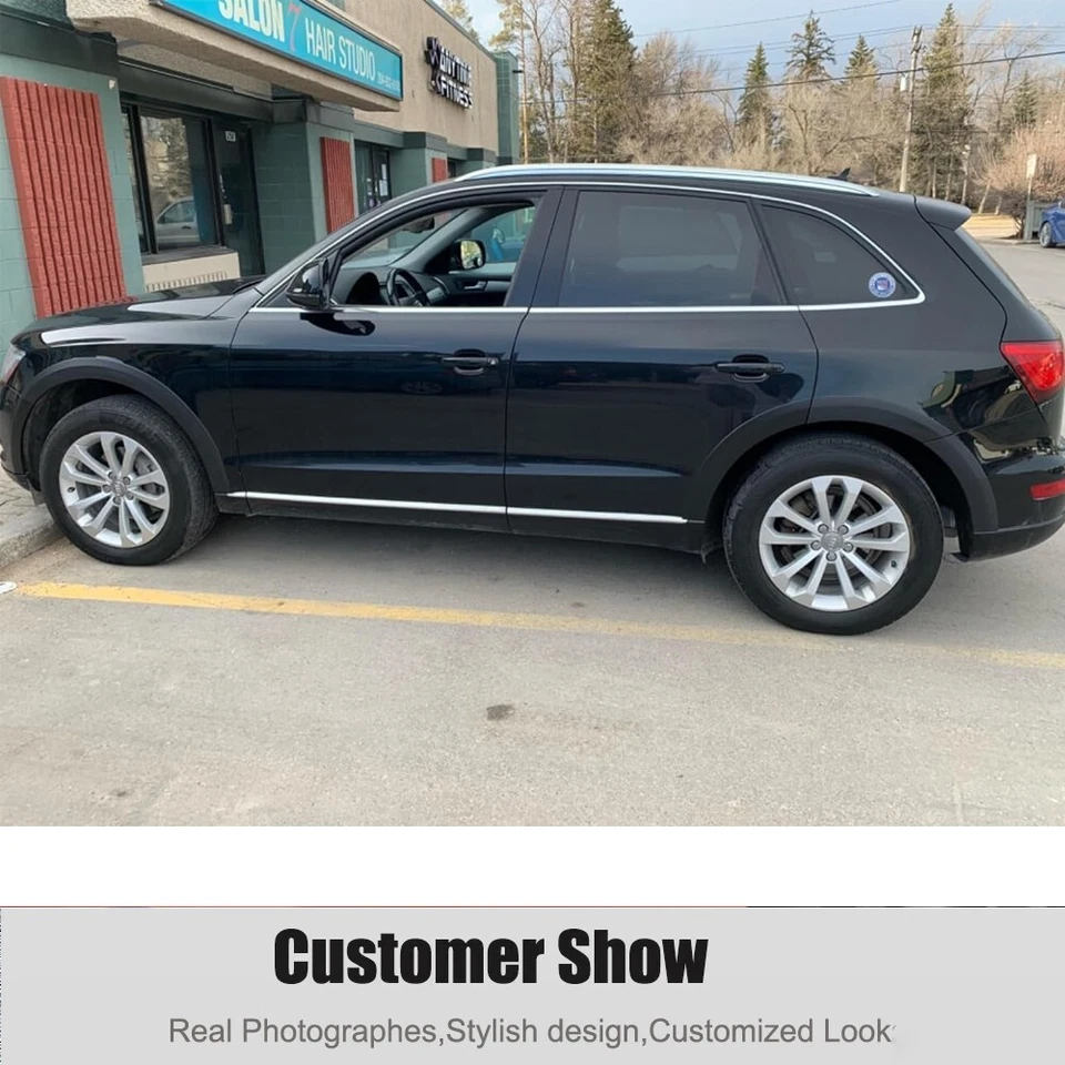 Kit de 10 piezas para Audi Q5 2009-2016 guardabarros acampanado cubierta de arco de rueda moldura gris Foto 2 de 4