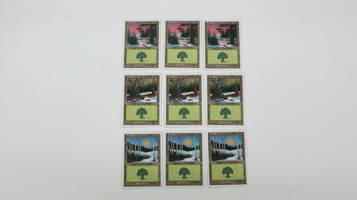 デッキマスターズ/Deckmasters 9 LOT FOREST DECKMASTERS 3x #48 3x #49 3x #50 MAGIC THE GATHERING