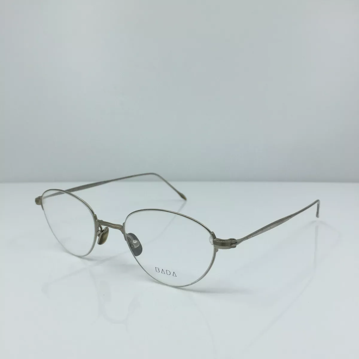 New Vintage Bada Eyeglasses BL 1050 c. Silver 47 19 145mm Los Angeles Made Japan