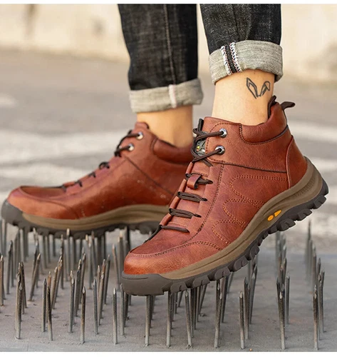 Men Safety Shoes Work Boots Steel Toe Shoes Safety Boots Anti-Smashing Sneakers - Picture 21 of 25