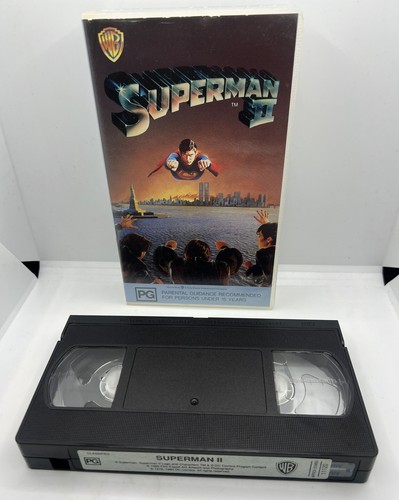 Superman The Movie 1 & 2 VHS Movie Video Cassette Tapes - Picture 3 of 3
