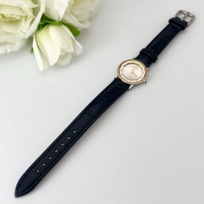 SEIKO CREDOR 2F70-0300 18K Silver Dial Cut Glass Quartz Ladies