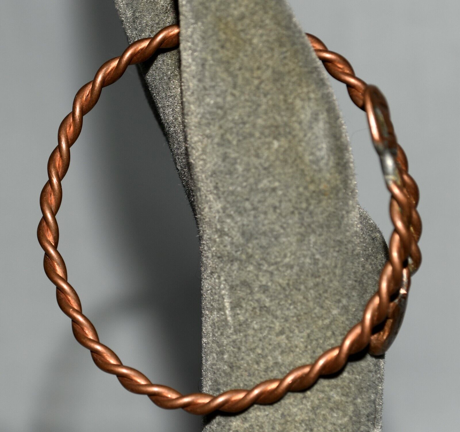 Vintage Snake Heads on Twisted Copper Wrap Bracel… - image 4
