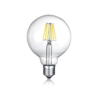 Trio Globe Led Lampe E27 7W ⌀12,5Cm Dimmbar Klar Warmweiss 360° Wie 60W 4017807