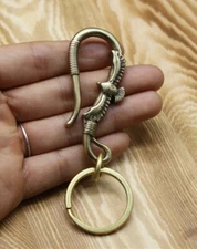Solid Brass Eagle Keychain Hook Belt Clip Hook Bag Hook Car EDC Keychains Gift