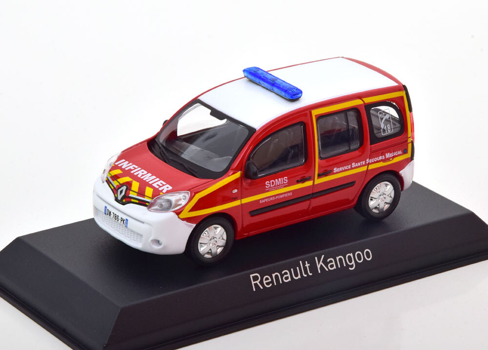 RENAULT KANGOO SAPEURS POMPIERS infirmier SSSM 2013 1/43 Norev 511379 3551095113795