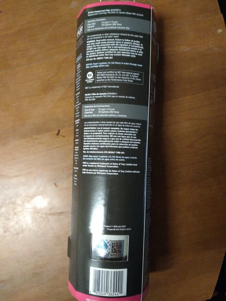 Filtro de agua refrigerador Whirlpool #5 Foto 3 de 4