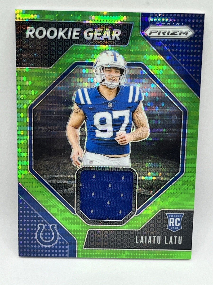 2024 Panini Prizm Laiatu Latu Rookie Gear Patch Green Pulsar Prizm
