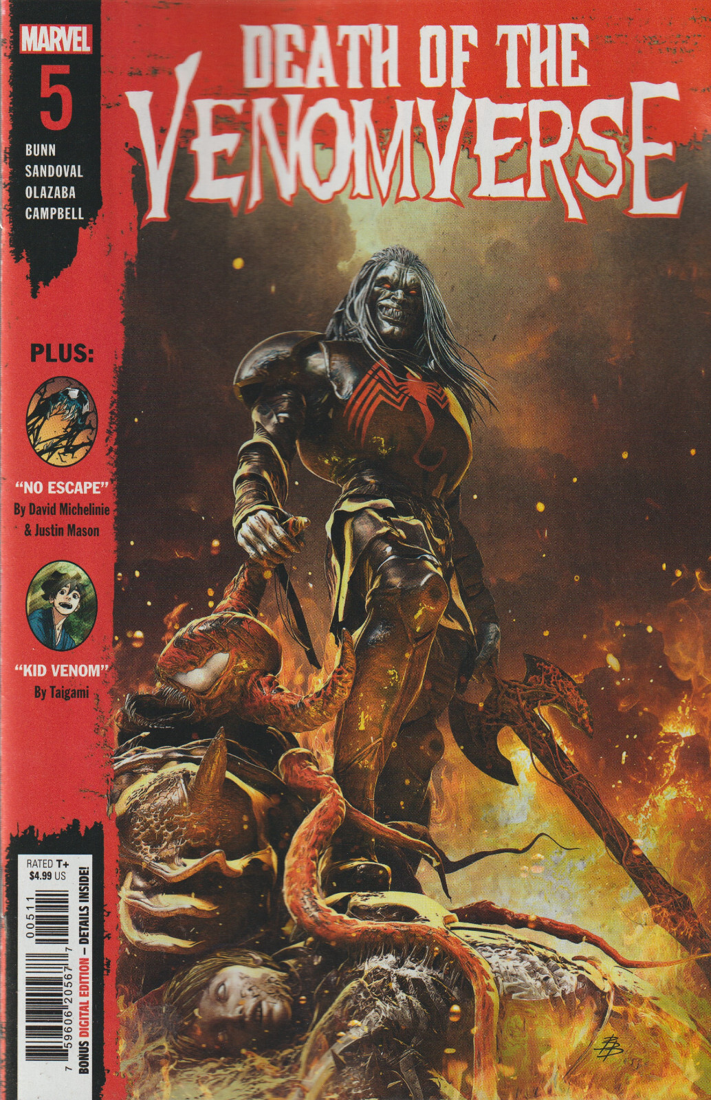 MARVEL COMICS DEATH OF THE VENOMVERSE #5 NOVEMBER 2023 1ST PRINT NM