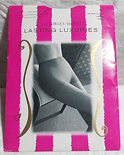 PANTIMEDIAS VICTORIA'S SECRET DURABLE LUXURIES CONTROL TOP - NUBE PLATEADA - TALLA L