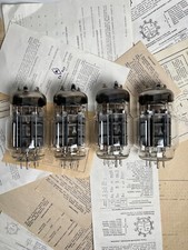 Matched Quad 6S33S-V 6C33C-B Audiophile Triodes Lot of 4 NOS