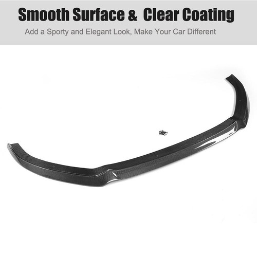 For Audi A3 S3 SLINE Sportback 2017-2020 Real Carbon Front Bumper Lip Spoiler - Picture 6 of 12