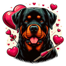 Adesivo auto cane gigante XXXL Rottweiler adesivi cani sticker