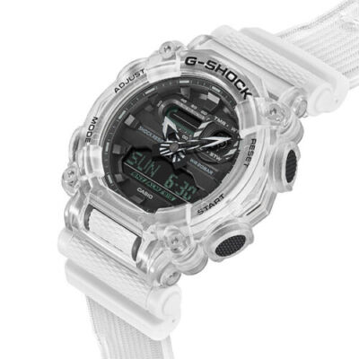 G-Shock GA900SKL-7A Sound Waves Skeleton Series Watch, White