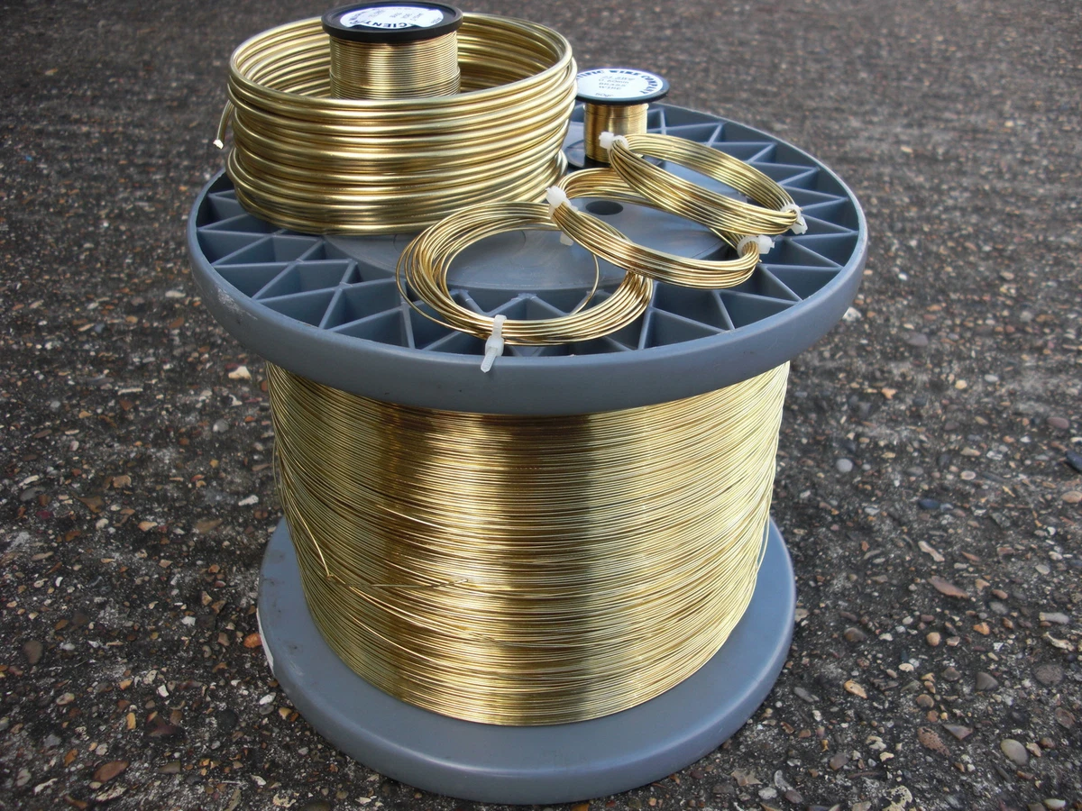 Uncoated BARE Brass Round Wire RANGE OF DIAMETERS Jewelry Making / Wire  Craft