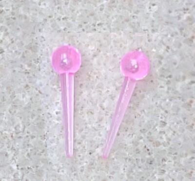 Dreamz *** LARGE HOLE *** EARRINGS Plastic Pearl Doll Jewelry ...see Note